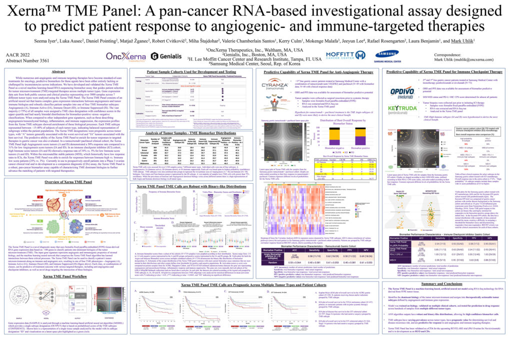 Genialis and OncXerna co-present their latest findings implicating the Xerna TME Panel as a pan-cancer diagnostic