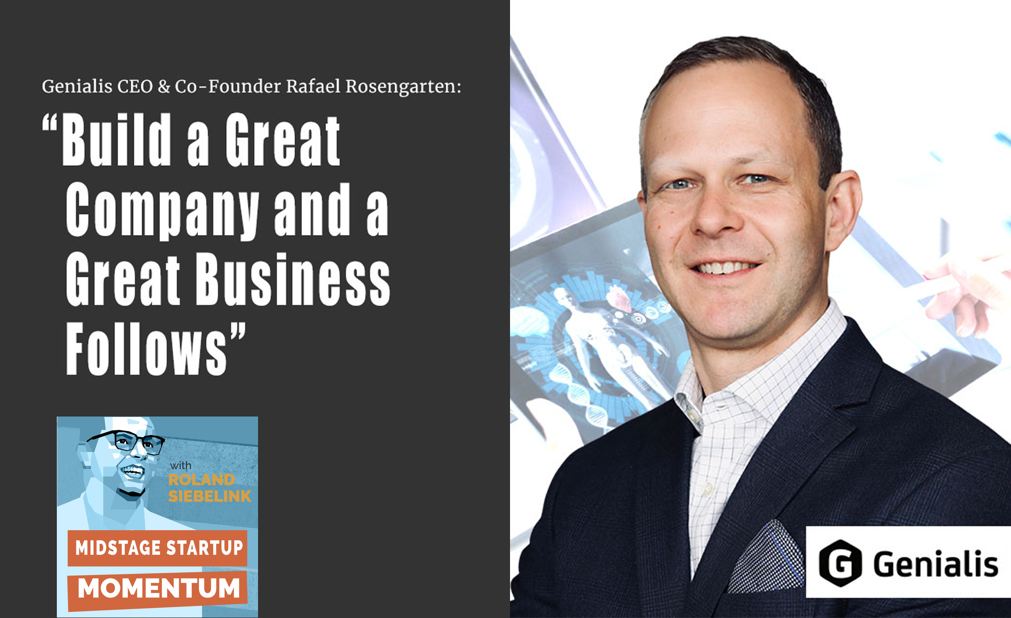 Rafael Rosengarten on Midstage startup momentum podcast